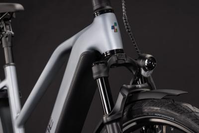 Cube Kathmandu Hybrid EXC 800 slategrey'n'chrome Gr&ouml;&szlig;e: Trapeze 58 cm Produktbild 5