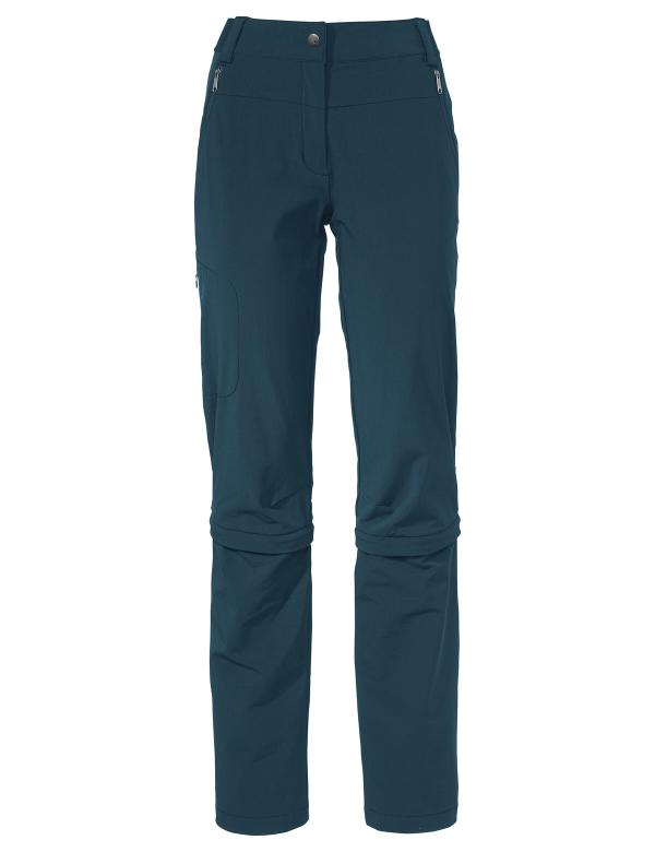 VAUDE Women's Farley Stretch Capri T-Zip Pants III dark sea Größ 44