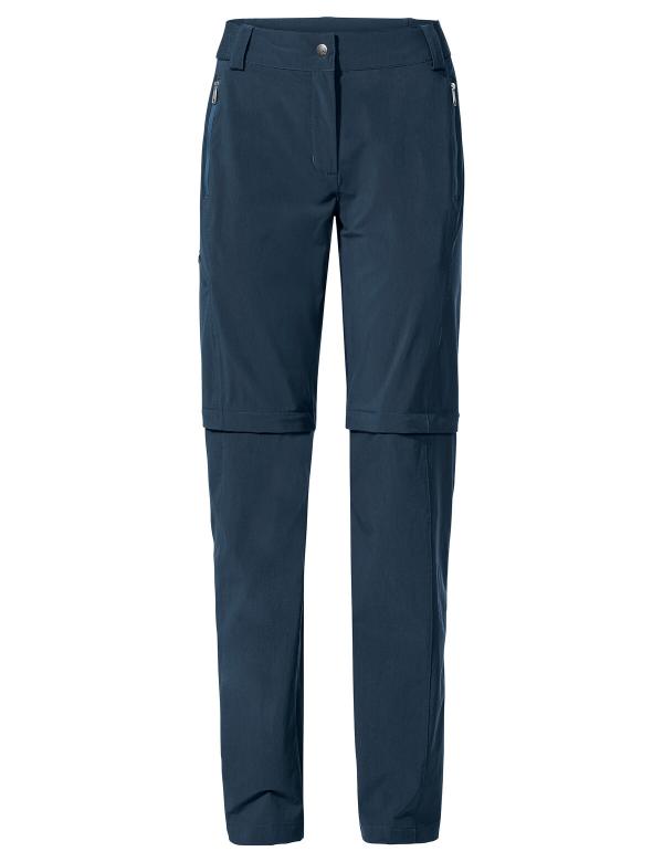 VAUDE Women's Farley Stretch ZO T-Zip Pants II dark sea Gr&ouml;&szlig; 42-Short
