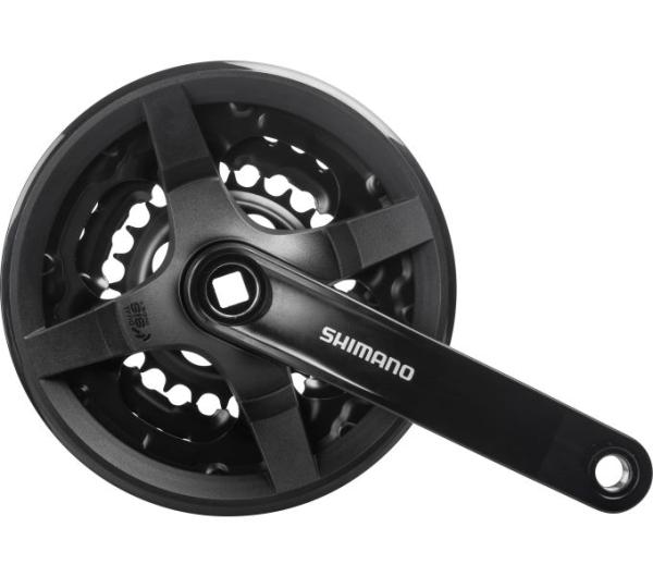 SHIMANO Kurbelgarnitur TOURNEY FC-TY301 6-fach/7-fach/8-fach 150 mm 42-34-24 Zähne