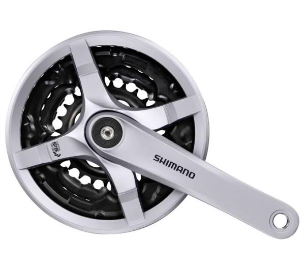SHIMANO Kurbelgarnitur TOURNEY FC-TY501 6-fach/7-fach/8-fach 170 mm 42-34-24 Zähne