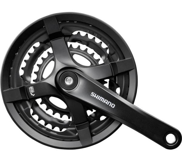 SHIMANO Kurbelgarnitur TOURNEY FC-TY501 6-fach/7-fach/8-fach 170 mm 48-38-28 Zähne