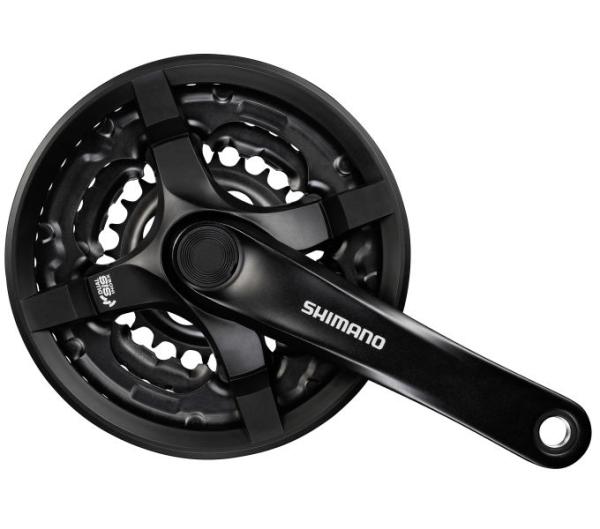 SHIMANO Kurbelgarnitur TOURNEY FC-TY501 6-fach/7-fach/8-fach 175 mm 42-34-24 Zähne