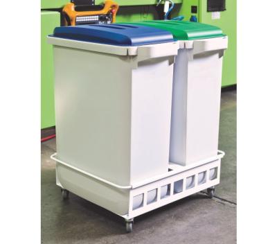 LISTA Fahrwagen für Abfallbehälter 60 L, Für Abfallbehälter 60 L, 480 x 180 x 540 mm ( Produktbild 1