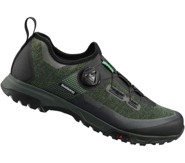 SHIMANO SHIMANO Fahrradschuhe ET701 Herren/Damen MTB FLATPEDAL Größe 47 Grün