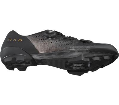 SHIMANO SHIMANO Fahrradschuhe RX801 Herren/Damen Gravel SPD Größe 44 Schwarz Produktbild 3