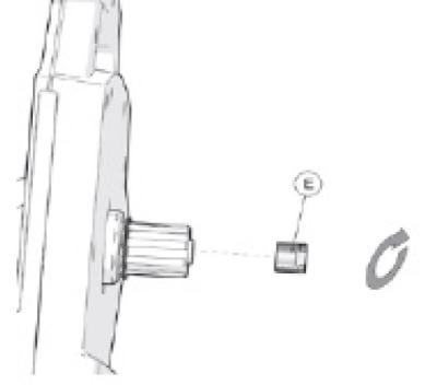ELITE Adapter Thru-Axle 12x142 mm Rechts Drivo/Kura/Direto/Turno Produktbild 1