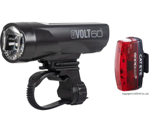 CATEYE CATEYE Beleuchtungskit GVolt 60 Kit HL-EL550GNRC + Rapid Micro G TL-LD620G