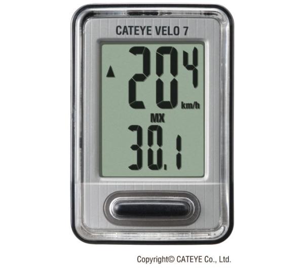 CATEYE CATEYE Fahrradcomputer Velo 7 Silber
