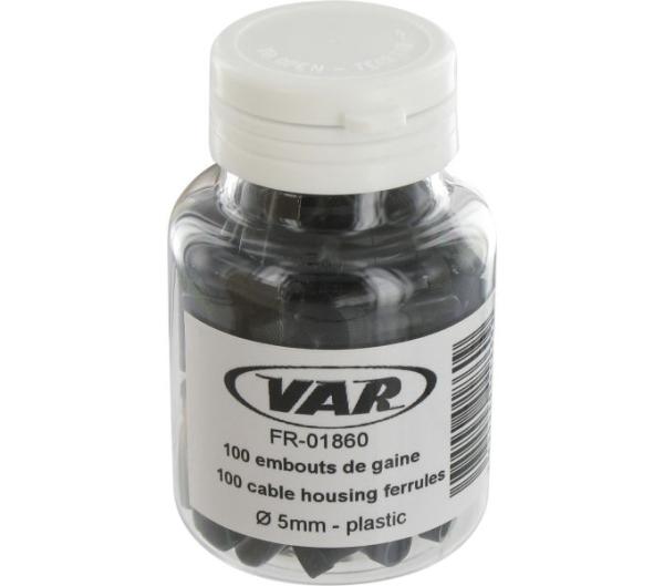 VAR 100 Stück. Außenhüllenendkappe FR-01860 Ø 5 mm