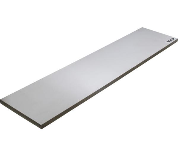 VAR Edelstahl-Arbeitsplatte MO-52015 für 3 Schränke 2041,5 x 463 x 38 mm