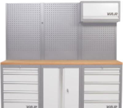 VAR Holz-Arbeitsplatte MO-52283 für 3 Schränke 2041,5 x 463 x 40 mm Produktbild 1