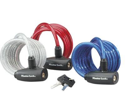 Master Lock Kabelschloss Family 3er Pack 8 mm x 1800 mm Schlüssel gleichschließend Produktbild 1