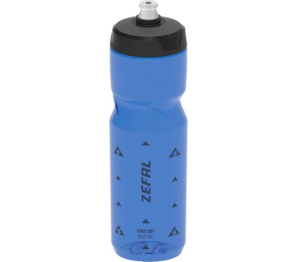 Zéfal Trinkflasche Sense Soft Transparent/Blau 800 ml