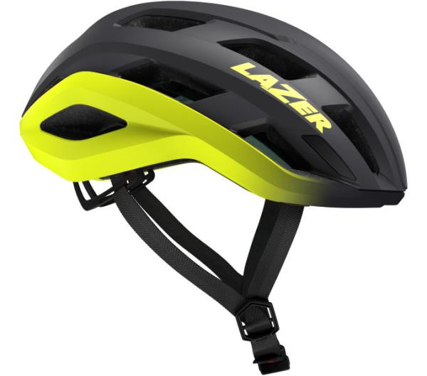 LAZER LAZER Helm Strada KinetiCore Road Matte Dark Grey Flash Yellow (M)