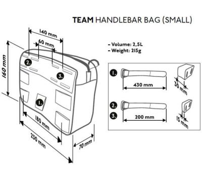 PRO Lenkertasche klein Discover 2,5 l Produktbild 4