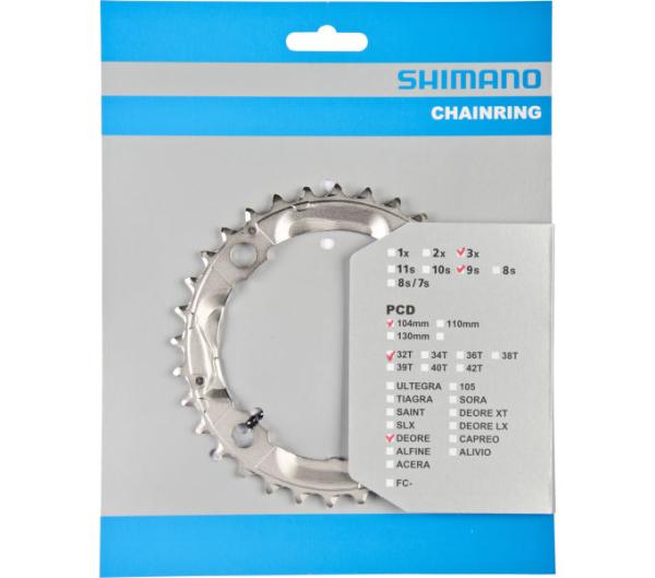 SHIMANO Kettenblatt DEORE FC-M531, FC-M532, FC-M533, FC-M542 32 Zähne