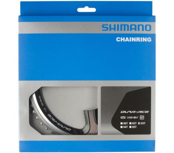 SHIMANO Kettenblatt DURA-ACE FC-9000 53 Zähne Silber/Schwarz