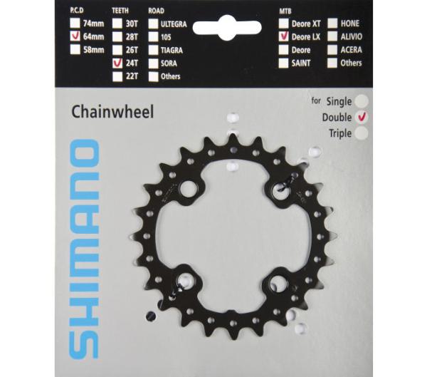 SHIMANO Kettenblatt SLX FC-M675 24 Zähne