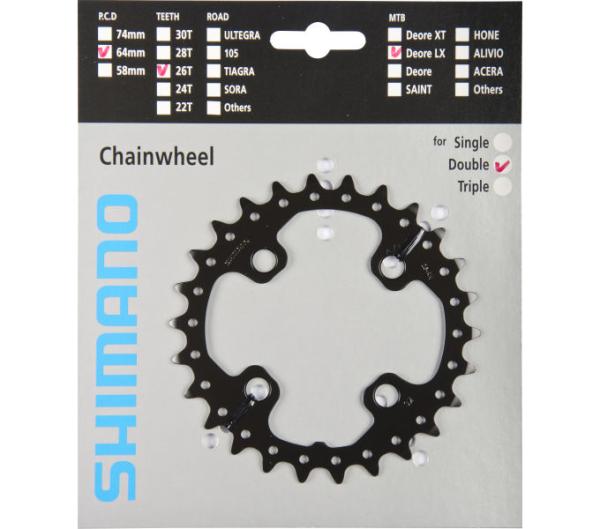 SHIMANO Kettenblatt SLX FC-M675 26 Zähne