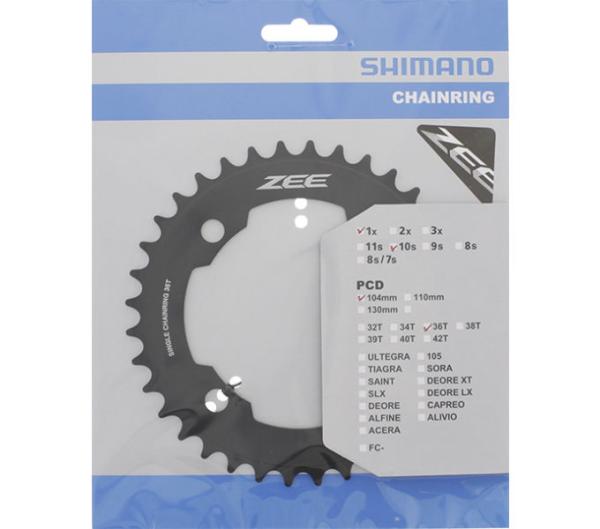SHIMANO Kettenblatt ZEE FC-M640, FC-M645 36 Zähne