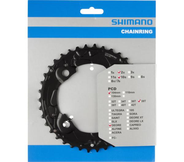 SHIMANO Kettenblatt DEORE FC-M615 38 Zähne