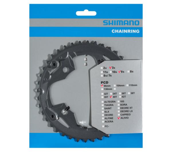 SHIMANO Kettenblatt FC-M4000, FC-M4050 40 Zähne