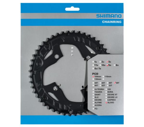 SHIMANO Kettenblatt ALIVIO FC-T4010 48 Zähne