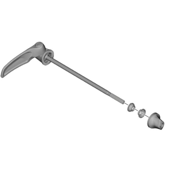 SHIMANO Schnellspanner komplett f&uuml;r FH-T670 168 mm Silber