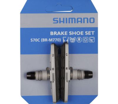 SHIMANO Bremsschuh S70C Cartridge BR-T670 1 Paar Für Alufelge Silber Produktbild 1