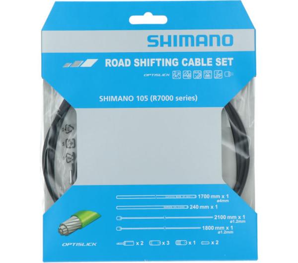 SHIMANO Schaltzug-Set 105 OPTISLICK Schwarz